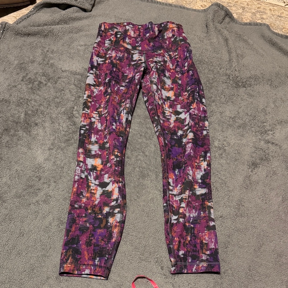 lululemon athletica Purple Abstract Leggings